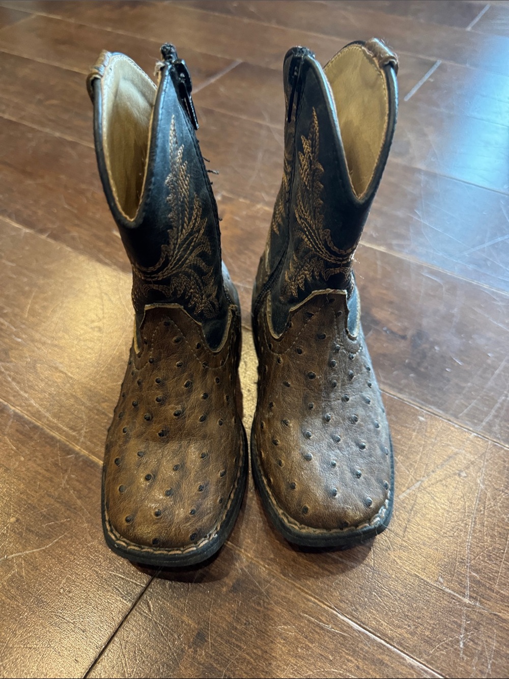 Roper Kids Brown Boots with Black Shaft